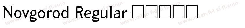 Novgorod Regular字体转换